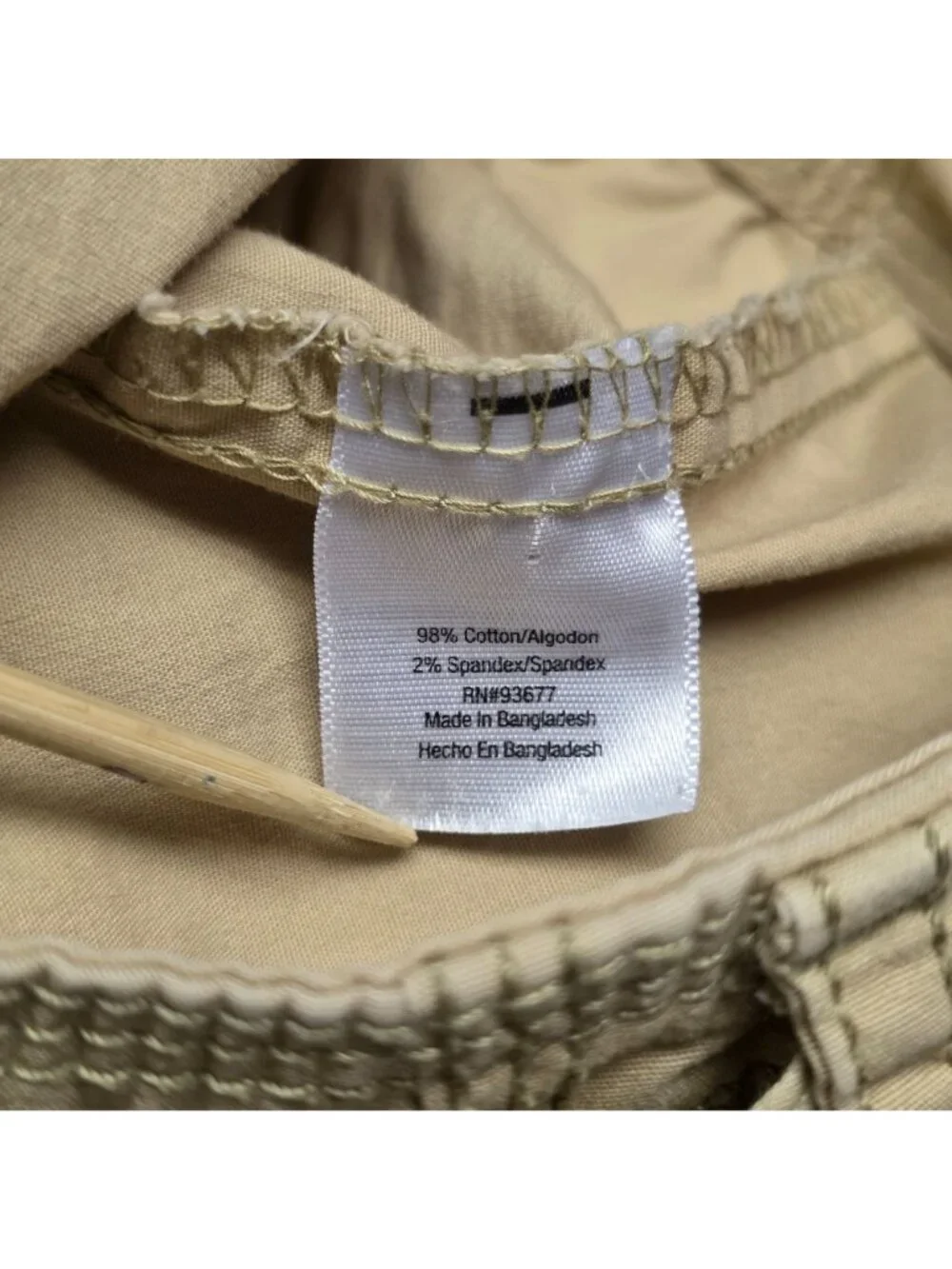 St. Johns Stretch Skort 12 Beige Cotton Utility Casual Granola Weekends Preppy